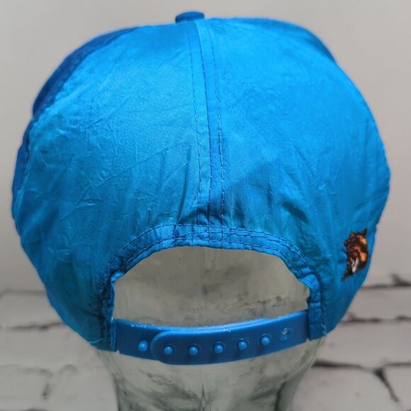 Vintage Camel Trucker Hat Mens Snapback Neon Blue Ball Cap Camel Joe - Picture 4 of 8